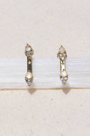 ARIA EAR JACKETS- RAINBOW MOONSTONEARIA EAR JACKETS- LABRADORITE + 14K GOLD VERMEIL