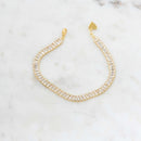 Baguette Tennis Bracelet: 6.5" + 0.5" Ext. / Gold