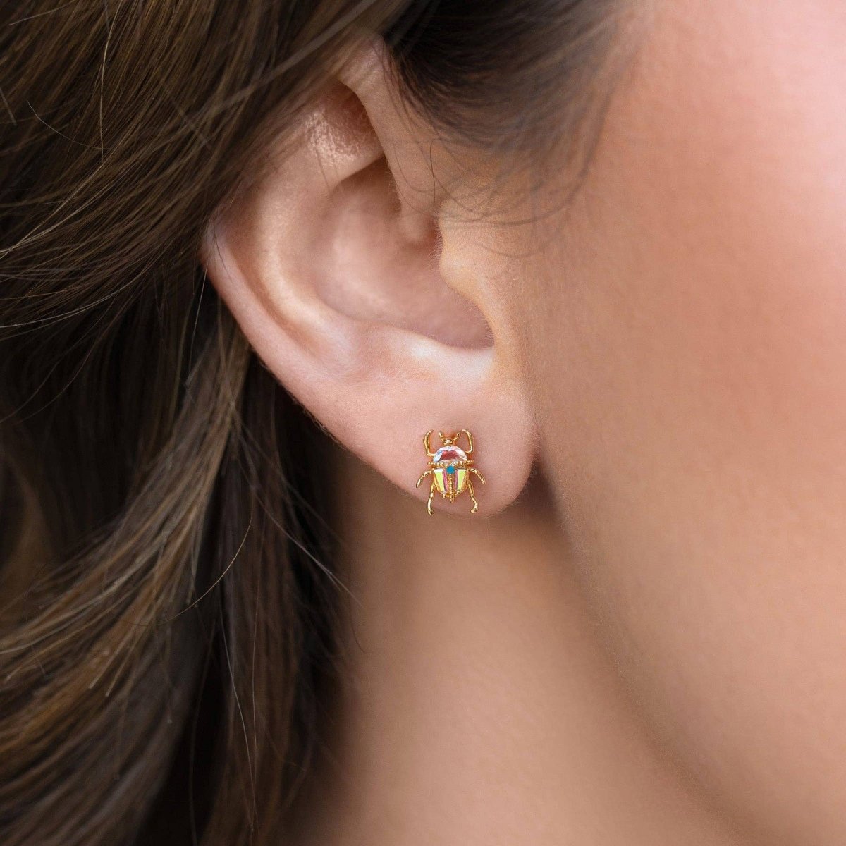 Beetlejuice Studs: Gold by Girls Crew