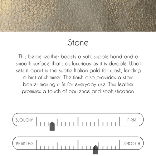 Bella Belt Bag In Stone Leather | Upcycled LV