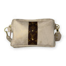 Bella Belt Bag In Stone Leather | Upcycled LV
