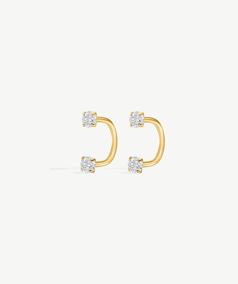 Bold Arc Hoop Earrings: Gold by Shop Aiti
