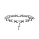 Brandi Rhinestone Italian Horn Pave Cornicello Bracelet in Gold