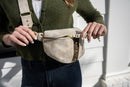 Britt Belt Bag In Stone Leather | Upcycled LV