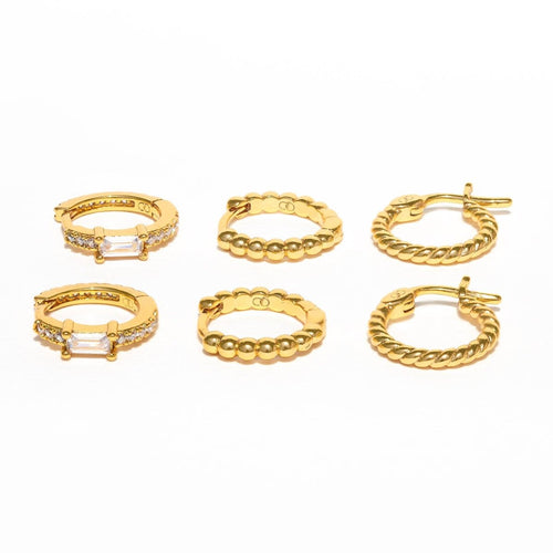 California Dreamin' Hoop Set: Gold by Girls Crew
