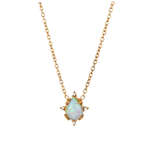 Calypso Opal Necklace and Stud Gift Set by Kismet Showroom