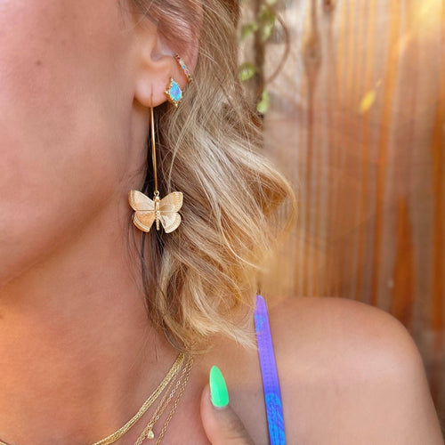 Calypso Opal Teardrop Studs by Kismet Showroom