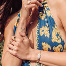 Century Chain Bracelet- Gold - Green