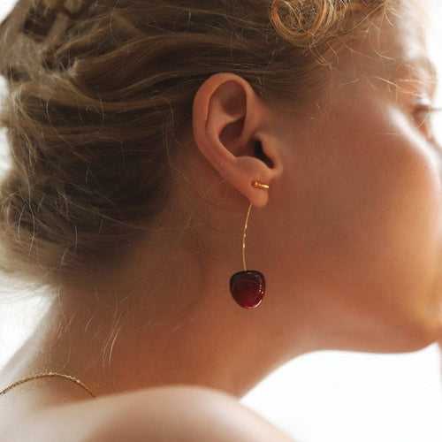 Cherry and Stem Earrings