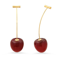 Cherry and Stem Earrings