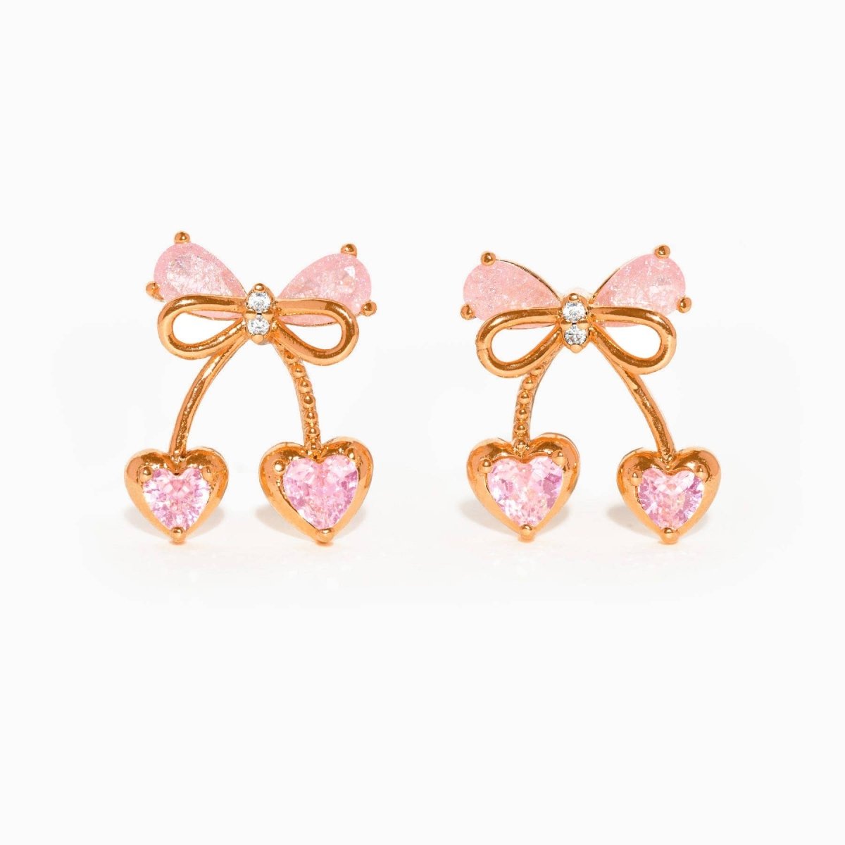 Cherry Pie Earrings: Gold - Red Bird Road