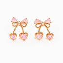 Cherry Pie Earrings: Gold - Red Bird Road