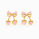 Cherry Pie Earrings: Gold - Red Bird Road