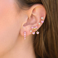Cherry Pie Earrings: Gold - Red Bird Road