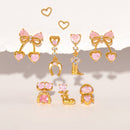 Cherry Pie Earrings: Gold - Red Bird Road