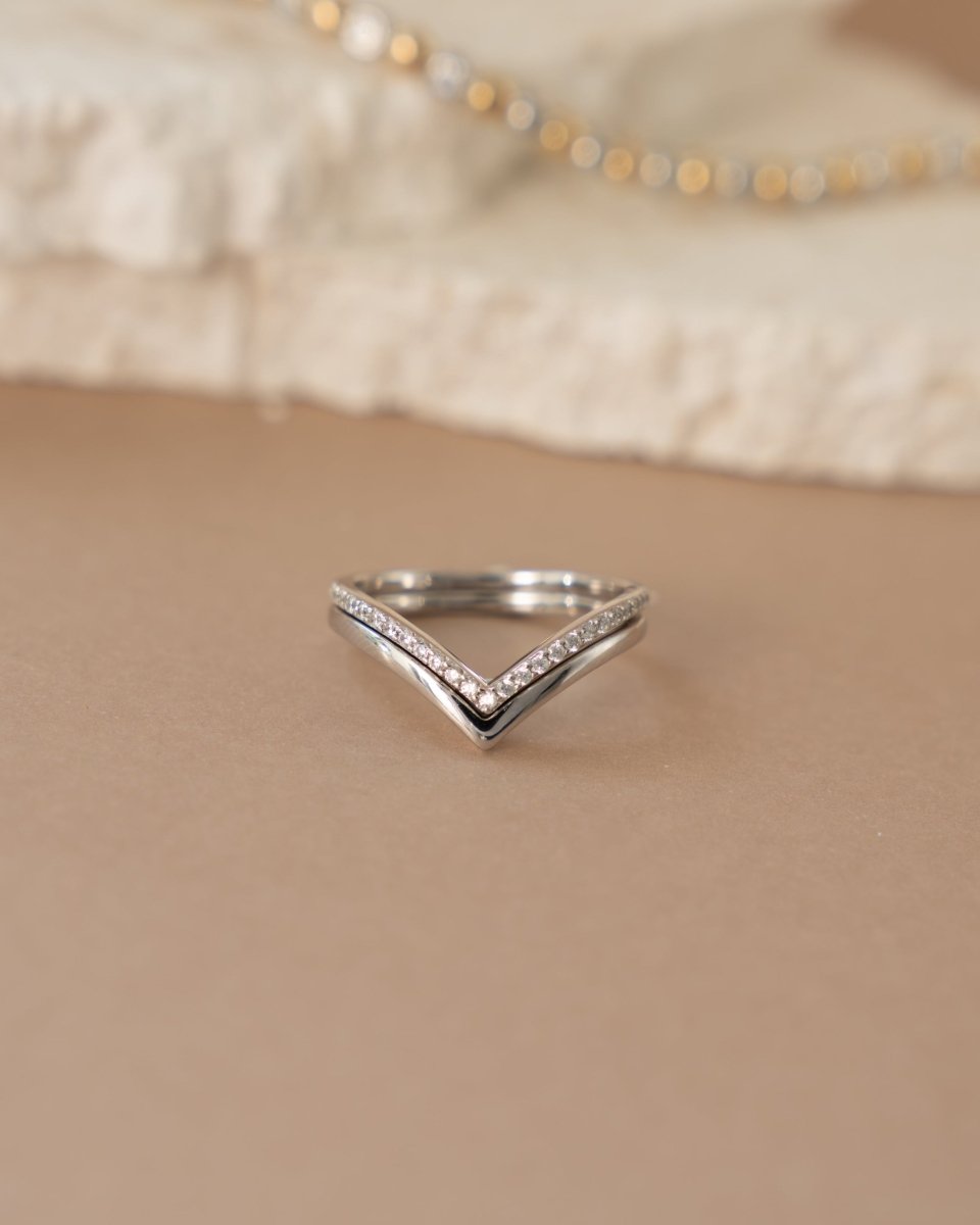 Chevron Ring Set - Red Bird Road