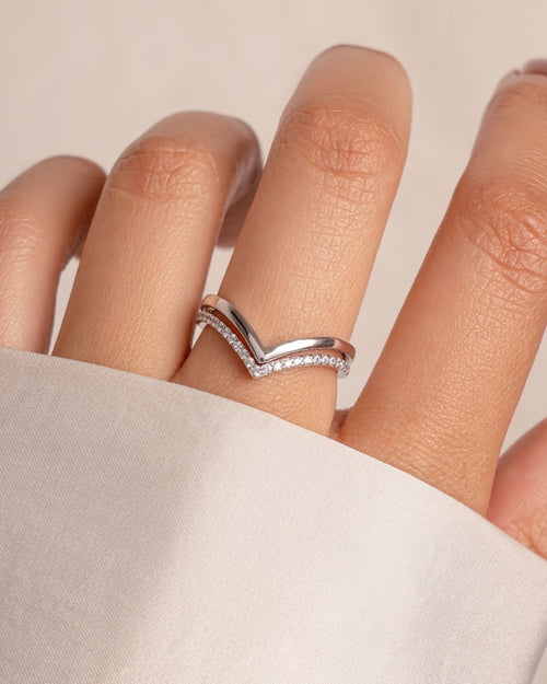 Chevron Ring Set - Red Bird Road