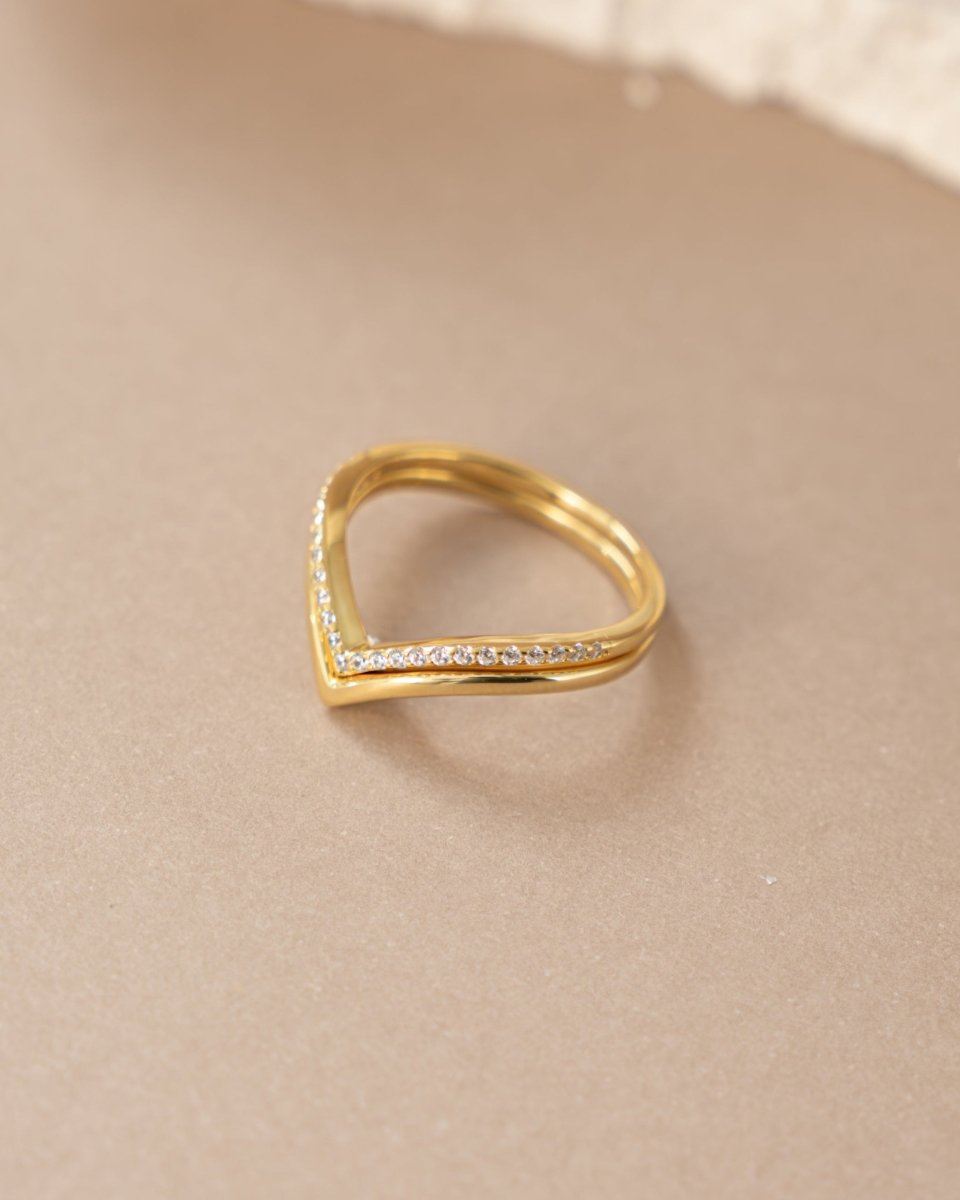 Chevron Ring Set - Red Bird Road