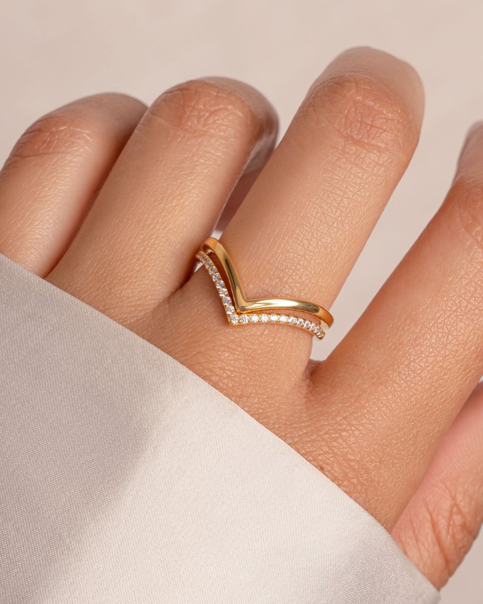 Chevron Ring Set - Red Bird Road