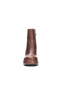 Chinese Laundry Groovy Brown Heeled Ankle Boots - FINAL SALE
