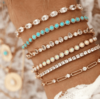 Clear Teardrop Tennis Bracelet