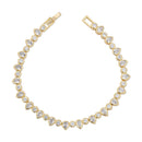 Clear Teardrop Tennis Bracelet