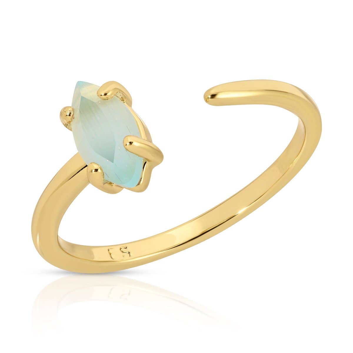 Comet Gemstone Ring - Mint Cat's Eye: 7