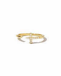 Cross Open Cuff Ring