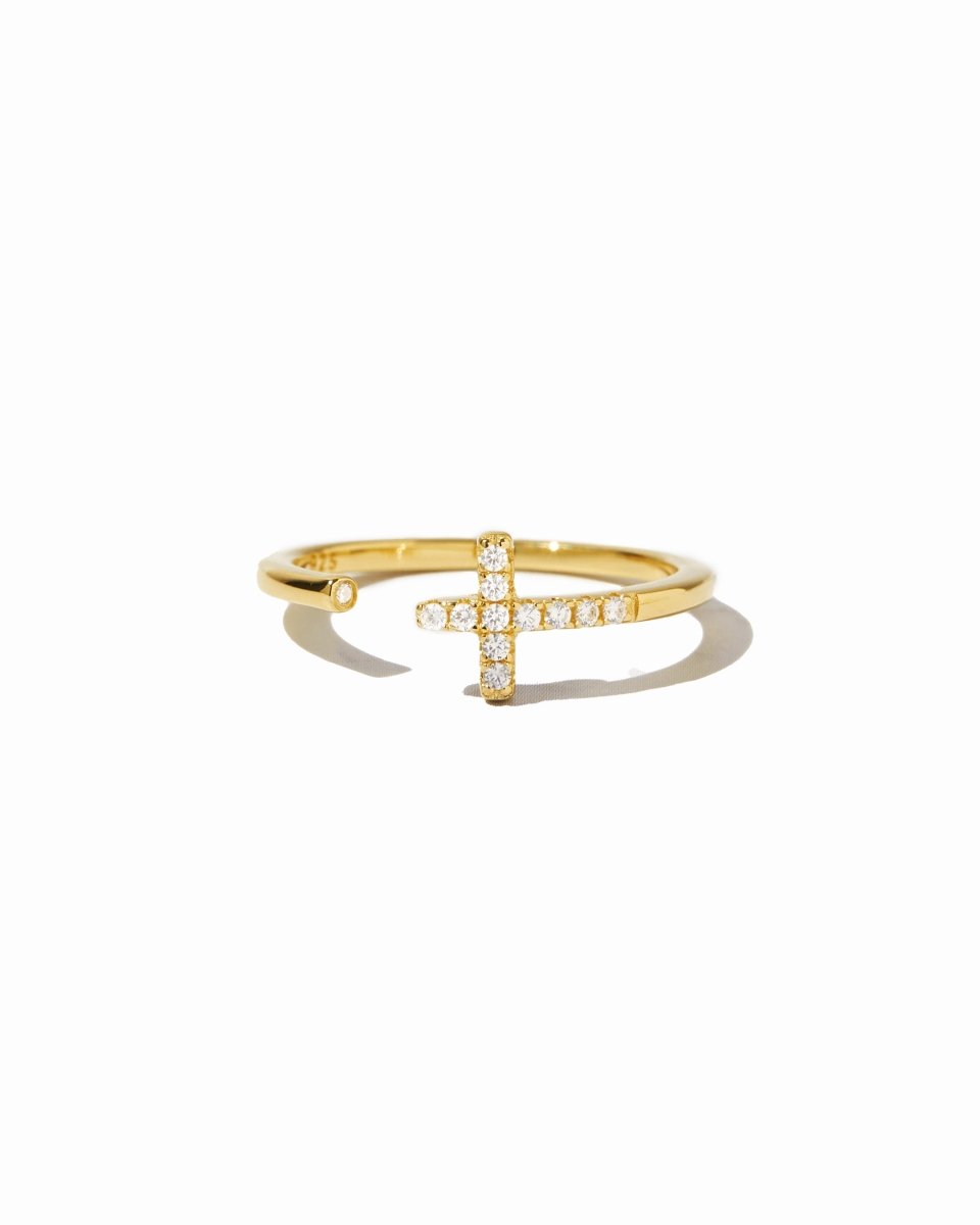 Cross Open Cuff Ring