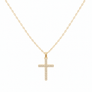 Cross Religious Cz Necklace Gold Filled - Red Bird Road