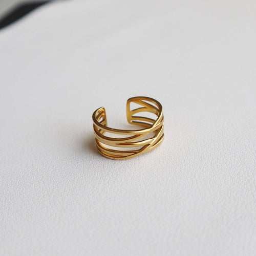 Crossover Adjustable Ring