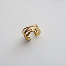 Crossover Adjustable Ring