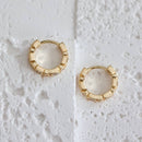CZ Geometric Hoop Earrings