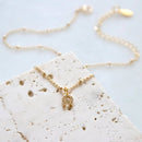 CZ Horseshoe Necklace by Mesa Blue