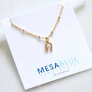 CZ Horseshoe Necklace by Mesa Blue
