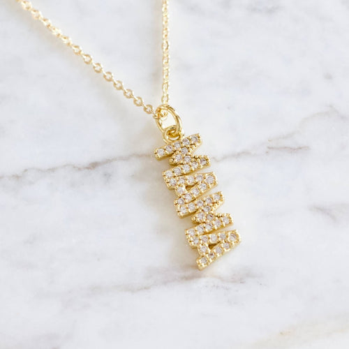 CZ Mama Necklace by Mesa Blue