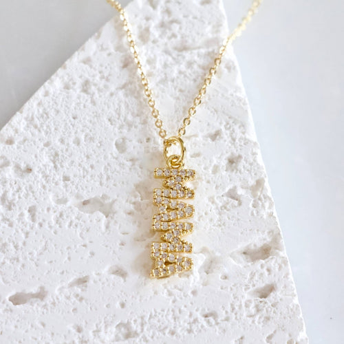 CZ Mama Necklace by Mesa Blue