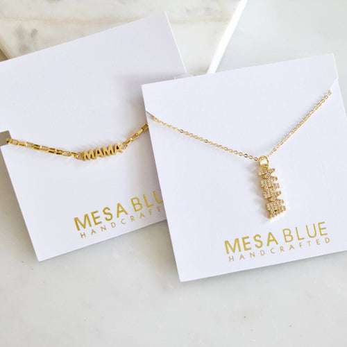 CZ Mama Necklace by Mesa Blue