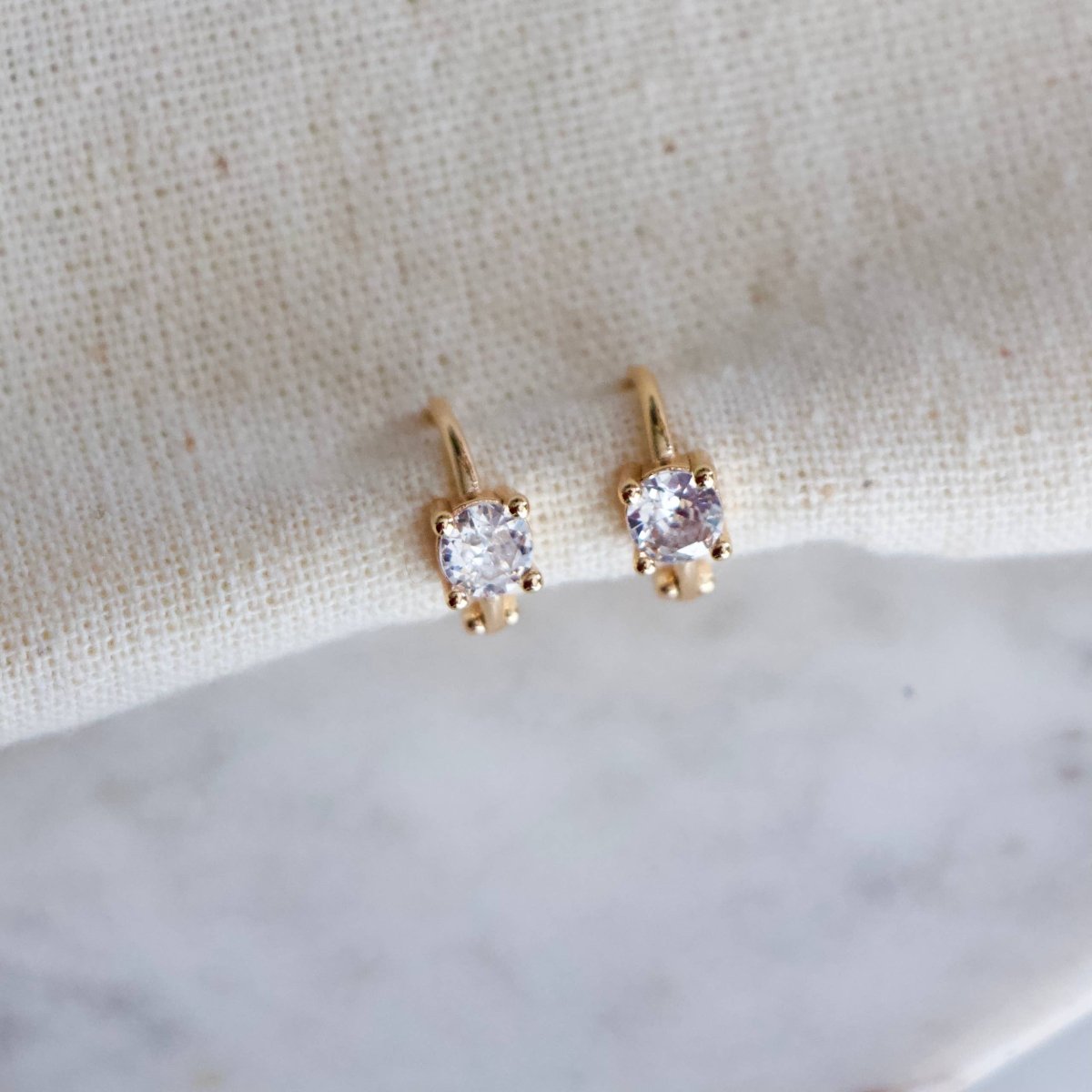 CZ Mini Hoop Earrings