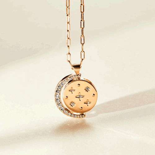 Gold Cosmos Adjustable Necklace