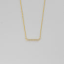 Dainty Bar Necklace: Gold