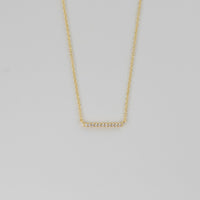 Dainty Bar Necklace: Gold
