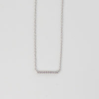 Dainty Bar Necklace: Gold