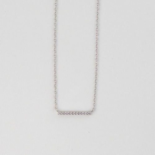 Dainty Bar Necklace: Gold