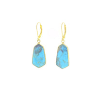Dea Earrings - Turquoise: Sterling Silver Elegant Jewelry