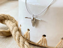 Desert Longhorn Necklace in Gold or Silver for Women Silver