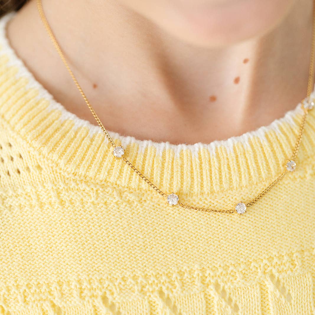 Diamond Repeat Necklace - Red Bird Road