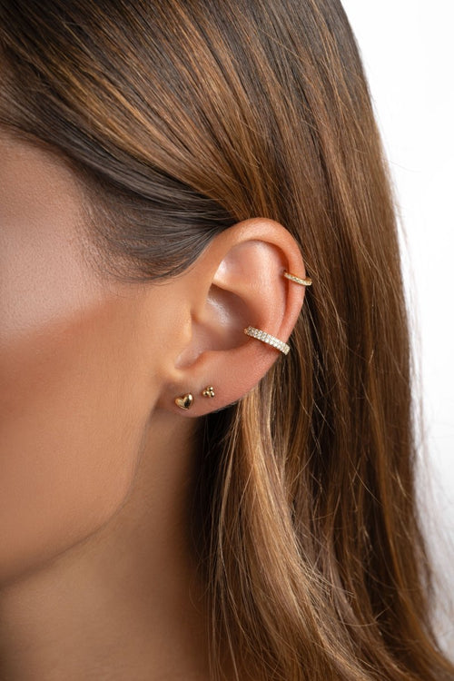 Double Row CZ Ear Cuff - Red Bird Road