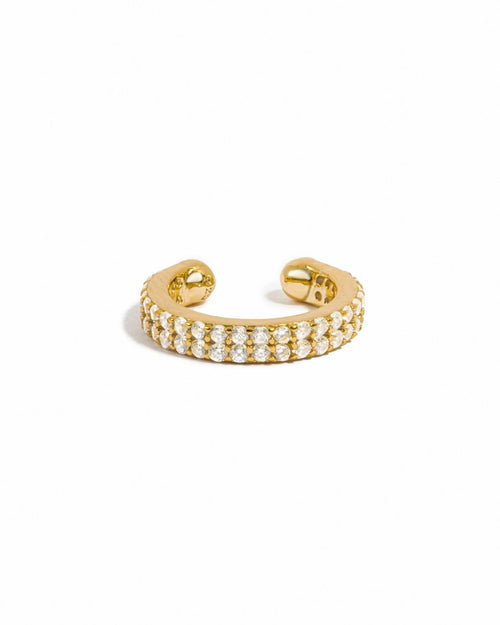 Double Row CZ Ear Cuff - Red Bird Road