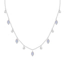 Drops of Spring Opal Necklace: Lavender Opal / Gold by Kamaria Jewelry